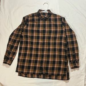 Madewell size XS plaid cotton button down flannel shirt